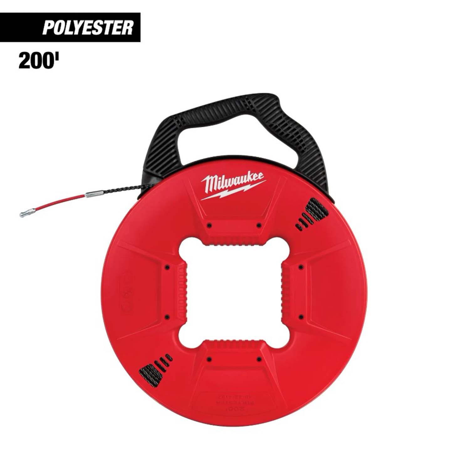 POLYESTER FISH TAPE WITH FLEXIBLE METAL LEADER (MULTIPLE LENGTHS AVAILABLE) POLYESTER FISH TAPE WITH FLEXIBLE METAL LEADER (MULTIPLE LENGTHS AVAILABLE)