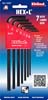 HEX L KEY SETS 5/64 IN.-1/4 IN. LONG 7 TOOLS