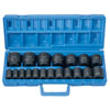 1/2 IN. DRIVE STANDARD LENGTH IMPACT 6 POINT SOCKET SET 3/8 TO 1-1/2 IN.