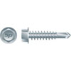 #12-14 X 3 IN. 3 PT. SELF-DRILLING UNSLOTTED INDENTED HEX WASHER HEAD ZINC PLATED SCREWS