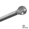USD5 BALL SHAPE CARB BUR D/C SD-5 ( CLOSEOUT )