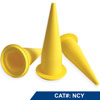 CAULKING GUN REPLACEMENT NOZZLE CONES COX-YELLOW 100/CARTON