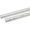72 IN. X 1-3/8 IN. ROUND POWDER COATED ALUMINUM GREY SECTION HANDLE SWAGED