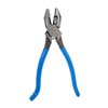 HIGH LEVERAGE SIDE CUTTING PLIER KNURLED JAW HOOK BEND