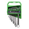 11 PIECE COMBO WRENCH SET SAE WITH RACK 1/4 IN. - 7/8 IN.