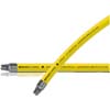 1/4 IN. ID X 50 FT. YELLOW 500# GORILLA HOSE MULTI-PURPOSE ASSEMBLY WITH 1/4 IN. NPT RIGID MALES CRIMPED