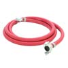 1/2 IN. ID X 10 FT. RED 300# AIR HOSE WHIP ASSEMBLY WITH STEEL 1/2 NPT MALE X UNIVERSALE UP TO 150 PSI