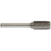 1/4 IN. SB-1 CYLINDRICAL WITH END CUT SOLID CARBIDE BUR DOUBLE CUT