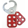 1 IN. STEEL RED LOCKOUT HASP 25 MM DIA. JAWS