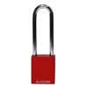 3 IN. RED ALUMINUM BODY STEEL SHACKLE SAFETY PADLOCK SET 6