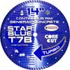 4 IN. X .080 X 7/8 DIA. TURBO STAR BLUE HIGH SPEED DIAMOND BLADE