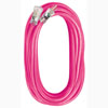 100 FT. 12/3 GAUGE FLUORESCENT PINK EXTENSION CORD WITH LIGHTED END