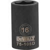 1/2 IN. X 16 MM 6 POINT DRIVE METRIC IMPACT SOCKET