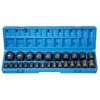 1/2 IN. DRIVE STANDARD LENGTH IMPACT 12 POINT METRIC SOCKET SET 10 TO 36 MM