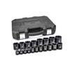 19 PIECE 1/2 IN. DRIVE 6 POINT STANDARD IMPACT SAE SOCKET SET