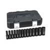 14 PIECE 1/2 IN. DRIVE 6 POINT DEEP IMPACT METRIC SOCKET SET