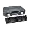 29 PIECE 1/2 IN. DRIVE 6 POINT DEEP IMPACT METRIC SOCKET SET