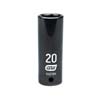 1/2 IN. DRIVE 6 POINT DEEP IMPACT METRIC SOCKET 20MM