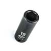 1/2 IN. DRIVE 6 POINT DEEP IMPACT METRIC SOCKET 19MM