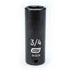 1/2 IN. DRIVE 6 POINT DEEP IMPACT SAE SOCKET 3/4 IN.