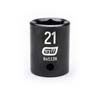 1/2 IN. DRIVE 6 POINT STANDARD IMPACT METRIC SOCKET 21MM