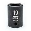 1/2 IN. DRIVE 6 POINT STANDARD IMPACT METRIC SOCKET 19MM