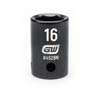 1/2 IN. DRIVE 6 POINT STANDARD IMPACT METRIC SOCKET 16MM