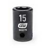 1/2 IN. DRIVE 6 POINT STANDARD IMPACT METRIC SOCKET 15MM