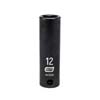 3/8 IN. DRIVE 6 POINT DEEP IMPACT METRIC SOCKET 12MM