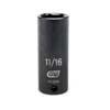 3/8 IN. DRIVE 6 POINT DEEP IMPACT SAE SOCKET 11/16 IN.
