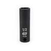 3/8 IN. DRIVE 6 POINT DEEP IMPACT SAE SOCKET 1/2 IN.
