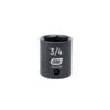 3/8 IN. DRIVE 6 POINT STANDARD IMPACT SAE SOCKET 3/4 IN.