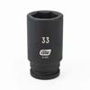 3/4 IN. DRIVE 6 POINT DEEP IMPACT METRIC SOCKET 33MM