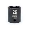1/2 IN. DRIVE 6 POINT STANDARD IMPACT METRIC SOCKET 26MM