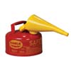 1 GALLON EAGLE RED STEEL SAFETY CAN FOR FLAMMABLES WITH FUNNEL TYPE 1 FLAME ARRESTER