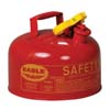 2 GALLON EAGLE RED STEEL SAFETY CAN FOR FLAMMABLES WITH FUNNEL TYPE 1 FLAME ARRESTER