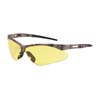 ANSER SEMI-RIMLESS SAFETY GLASSES WITH CAMOUFLAGE FRAME AMBER LENS AND ANTI-SCRATCH COATING