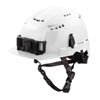 BOLT RED FRONT BRIM SAFETY HELMET TYPE 2 CLASS E WHITE