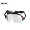 CLEAR BOLT GASKETED EYE VISOR WITH DUAL COAT LENS COMPATABLE WITH BOLT HELMETS AND HARD HATS
