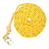 50 FT. VERTICAL ROPE LIFELINE LOCKING SNAP HOOK ON ANCHOR END AND ONE END CUT AND TAPED