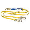 6 FT. DECOIL TIE-BACK TWINLEG LANYARD D-CELL SHOCK PACK 1 IN. WEB AND SNAP HOOK