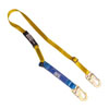 ADJUSTABLE LANYARD 4 TO 6 FT. BLUE SHOCK ABSORBER SMALL HOOK