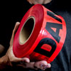 3 IN. X 999 FT. RED DANGER TAPE WITH BLACK INK