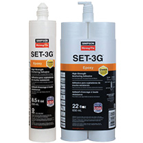 SET3G  Coaxial Cartridge Epoxy Adhesive With Mixing Nozzle And Extension (Multiple Sizes Available)