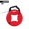 POLYESTER FISH TAPE WITH FLEXIBLE METAL LEADER (MULTIPLE LENGTHS AVAILABLE)