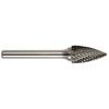 POINTED TREE SHAPE SOLID CARBIDE BURR DOUBLE CUT (MULTIPLE SIZES AVAILABLE)