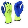 HI-VIS YELLOW CUT PROTECTION LEVEL A3 DIPPED WINTER GRIPPER GLOVE (MULTIPLE SIZES AVAILABLE)