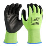 CUT 2 HIGH VISIBILITY POLYURETHANE DIPPED GLOVES 12 PACKS (MULTIPLE SIZES AVAILABLE)