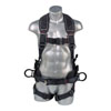 HARNESS 5 PT ACB PADDED BACK AND LEGS BACK D-RING SIDE D-RINGS WITH POSITIONING BELT BLACK (MULTIPLE SIZES AVAILABLE)