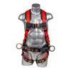 HARNESS 5PT. BACK PADDED QCB CHEST TONGUE & BUCKLE LEG STRAPS BACK/SIDE D-RINGS POSITIONING BELT (MULTIPLE SIZES AVAILABLE)